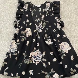 Joie Ruffle Sleeveless Blouse